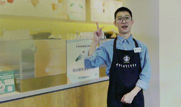 &zwj;深圳首家“不说话星巴克”火了！6.gif