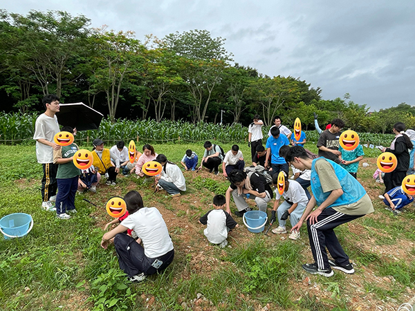 图:工作人员讲述种植技巧 图:工作人员讲述种植技巧