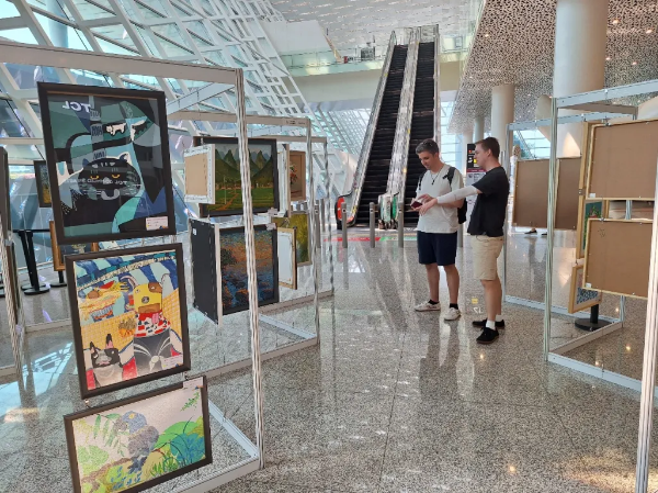 深圳宝安国际机场站展览现场